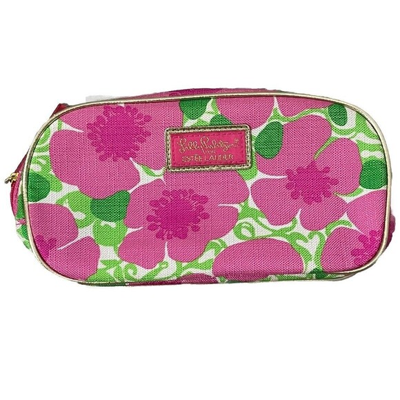 Estee Lauder Floral Cosmetic Makeup Bag by Lilly Pulitzer Design Mini Case - Picture 1 of 4